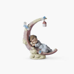 Figura niño Soñando con la luna