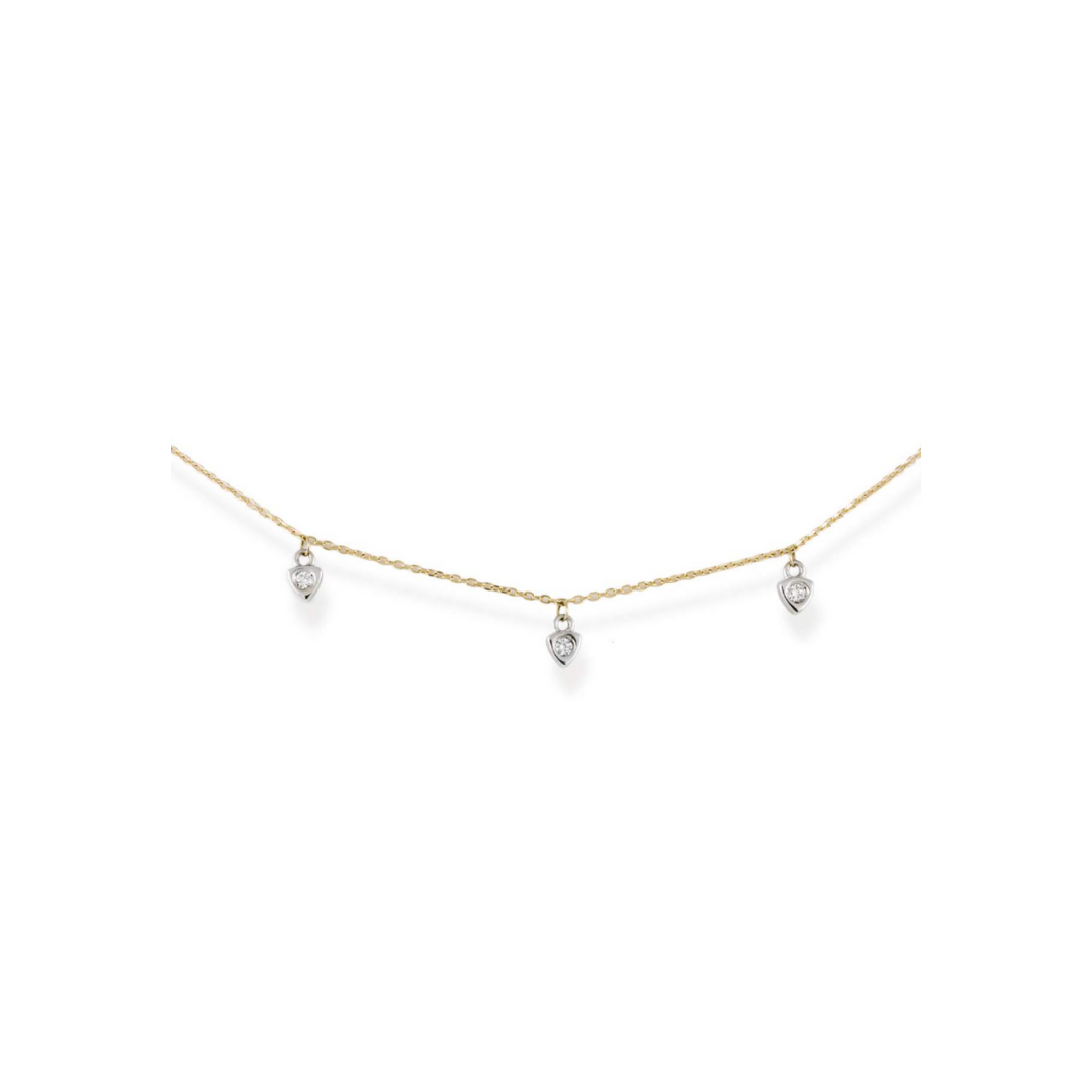 Gargantilla en Oro 18Kt. y diamantes