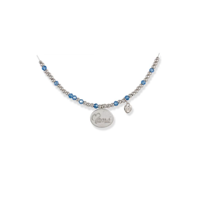 Gargantilla MAMÁ en plata