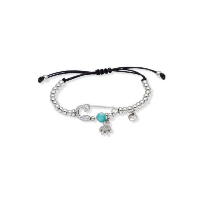 Pulsera MUM Azul en plata