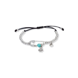 Pulsera MUM Azul en plata