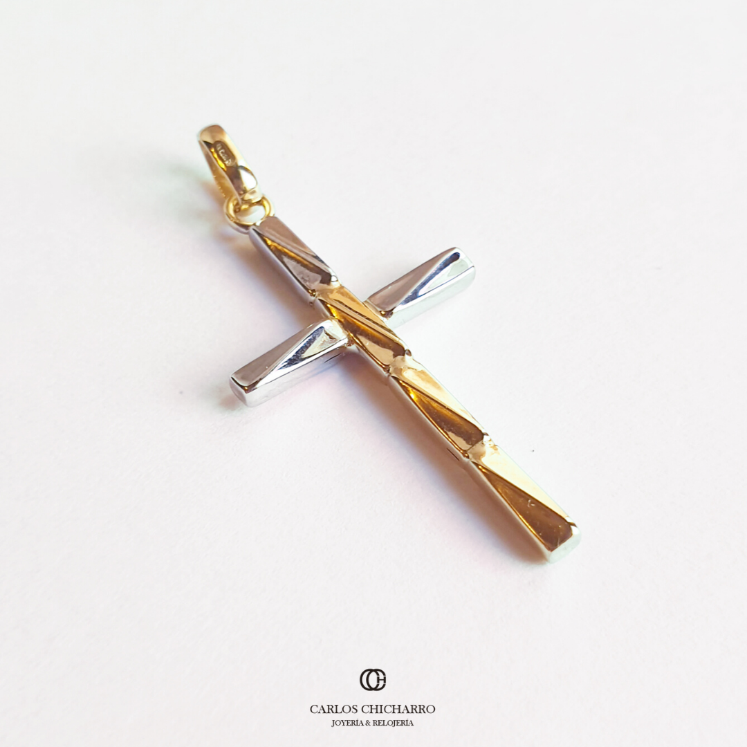 CRUZ ORO BICOLOR TRAZOS