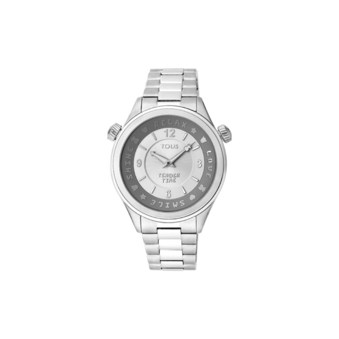 Reloj Tender Time de acero con bisel giratorio