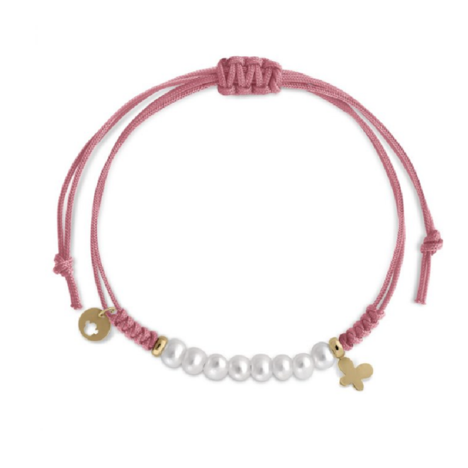 Pulsera macramé Oro 8 perlas Sasha CONSULTAR PRECIO