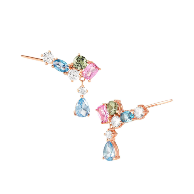 Nomination - Pendientes Colour Wave con Cubic Zirconia Colgante