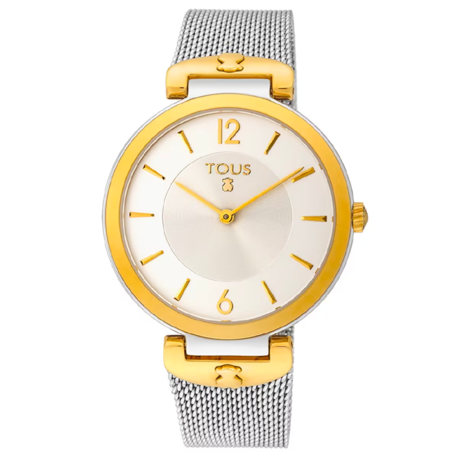 TOUS - Reloj analógico S-Mesh de acero inoxidable