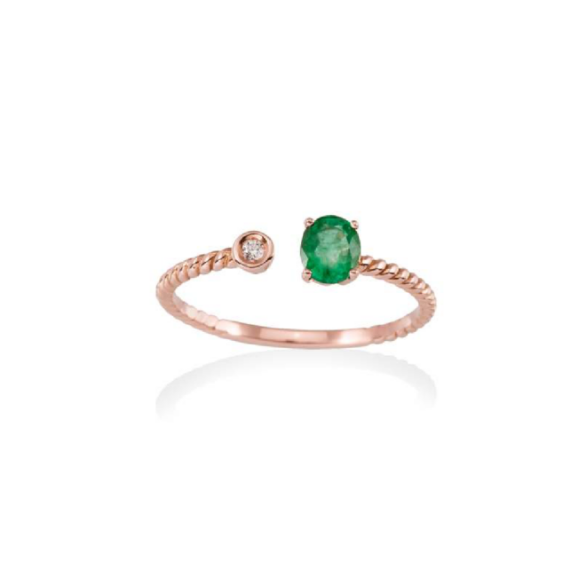 Marina García - Anillo en Oro 18Kt y diamantes