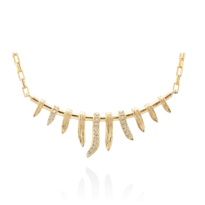 Marina García - Gargantilla SIRACUSA en plata dorada