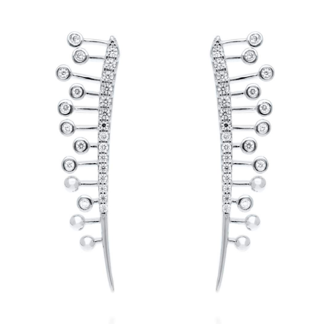 Marina García - Pendientes Champagne maxi en plata