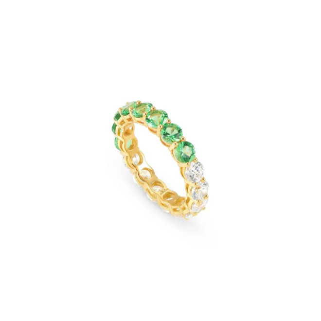 Nomination - Anillo Chic&Charm Joyful Edition piedras verdes y blancas