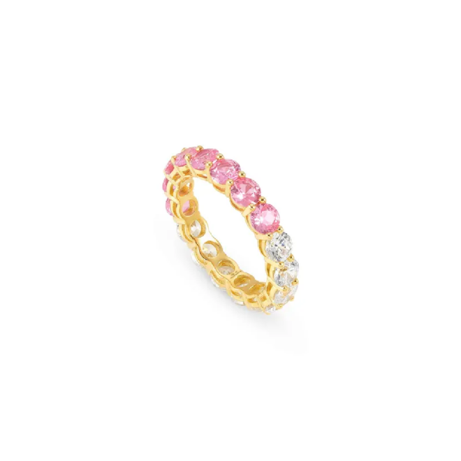 Nomination - Anillo Chic&Charm Joyful Edition piedras rosas y blancas