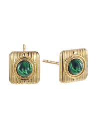 Durán Exquse – Pendientes de plata Edición Limitada con malaquita