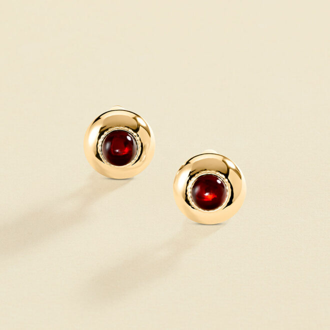 Agatha Paris – Pendientes de clip N-13 – Rojo / Oro