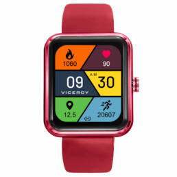 Viceroy - Reloj Smart de aluminio rojo con correa roja