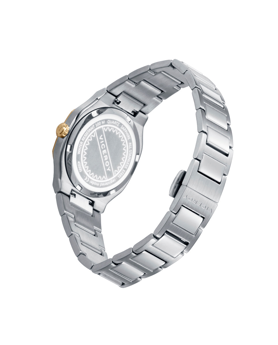 VICEROY Reloj Laura Escanes Caja de Acero con Doble Bisel en Acero e IP Dorado