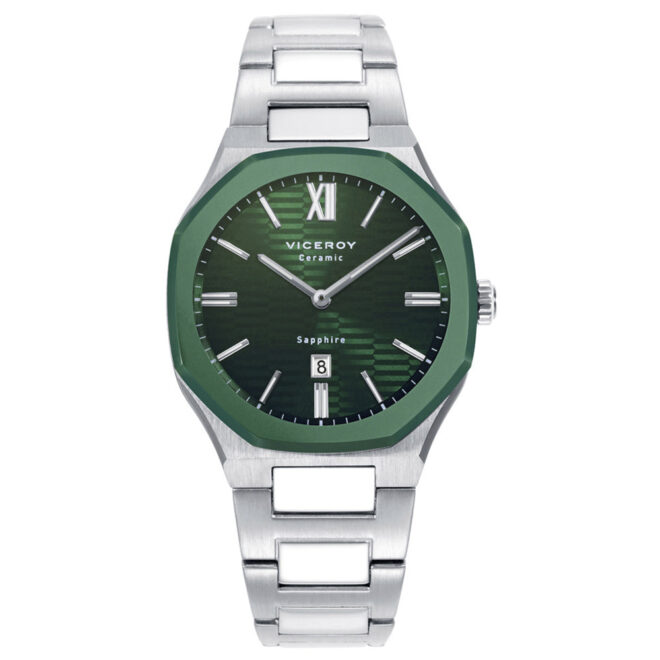 VICEROY Reloj Laura Escanes Caja de Acero con Bisel de Cerámica Verde