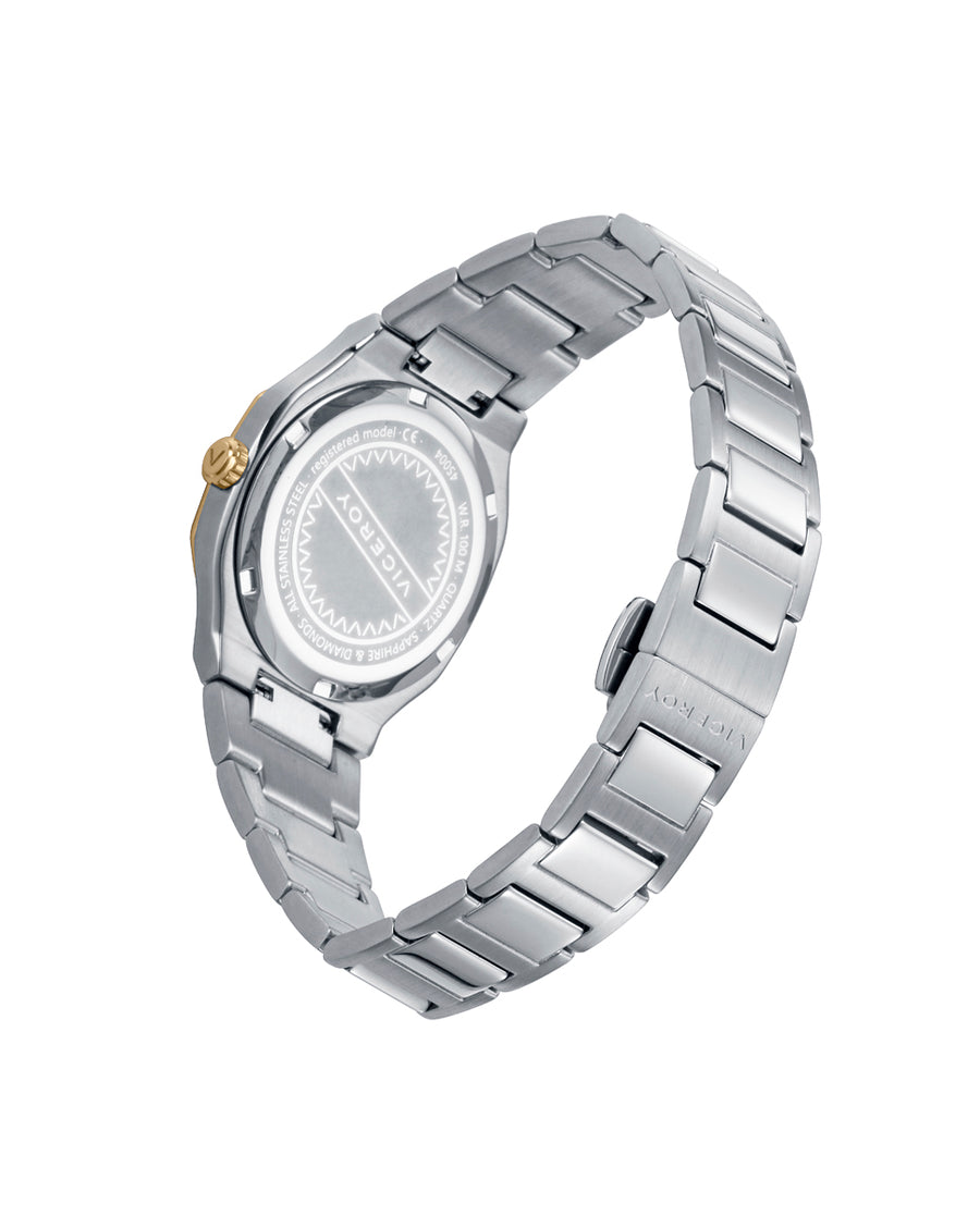 VICEROY Reloj Laura Escanes Caja de Acero con Bisel Doble en Acero e IP Rosa con Diamantes Creado