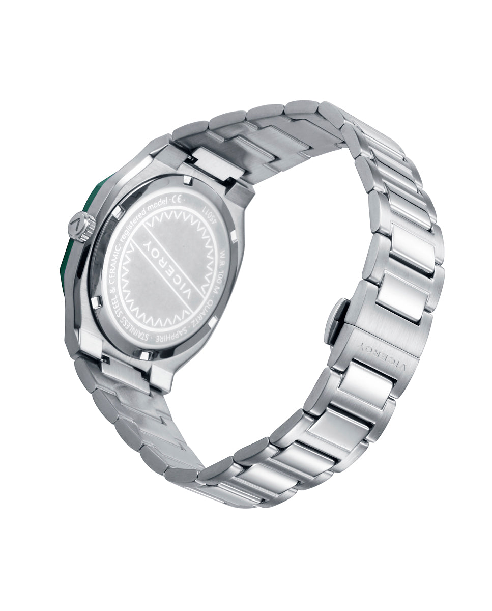 VICEROY Reloj Laura Escanes Caja de Acero con Bisel de Cerámica IP Verde