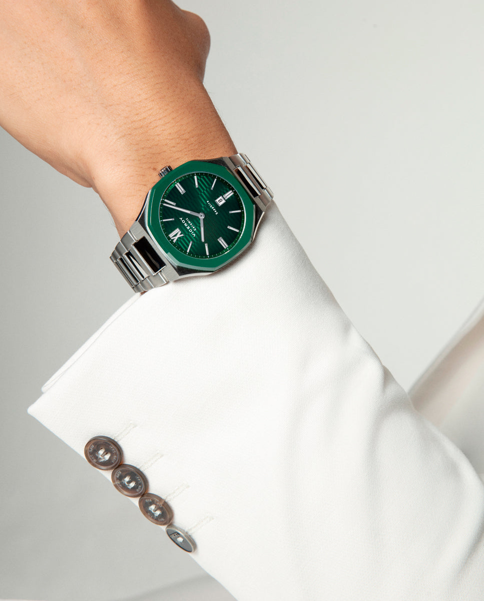 VICEROY Reloj Laura Escanes Caja de Acero con Bisel de Cerámica IP Verde