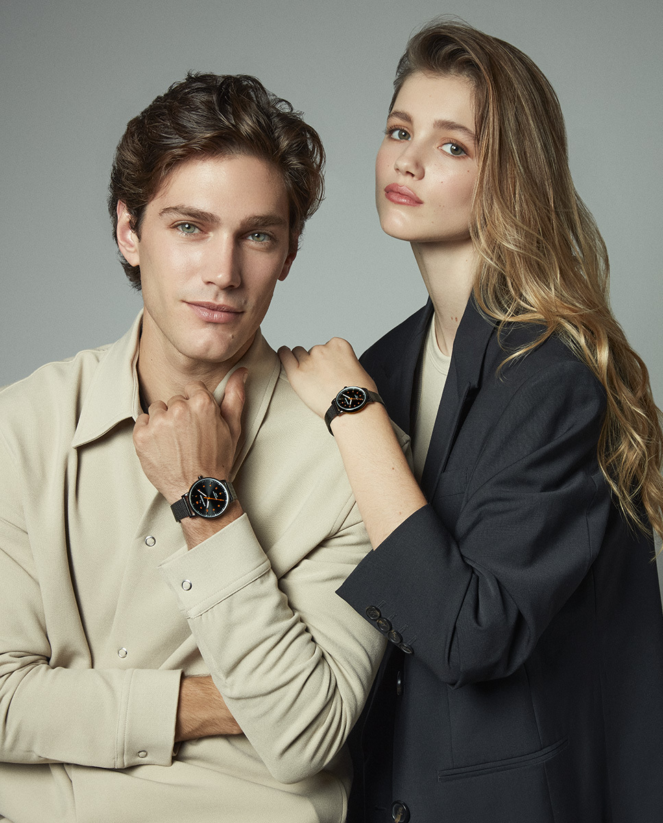 Mark Maddox - Reloj de acero con malla milanesa