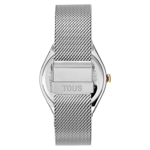 Reloj Analógico Tous con Brazalete de Acero y Acero Dorado Karat Round Mesh
