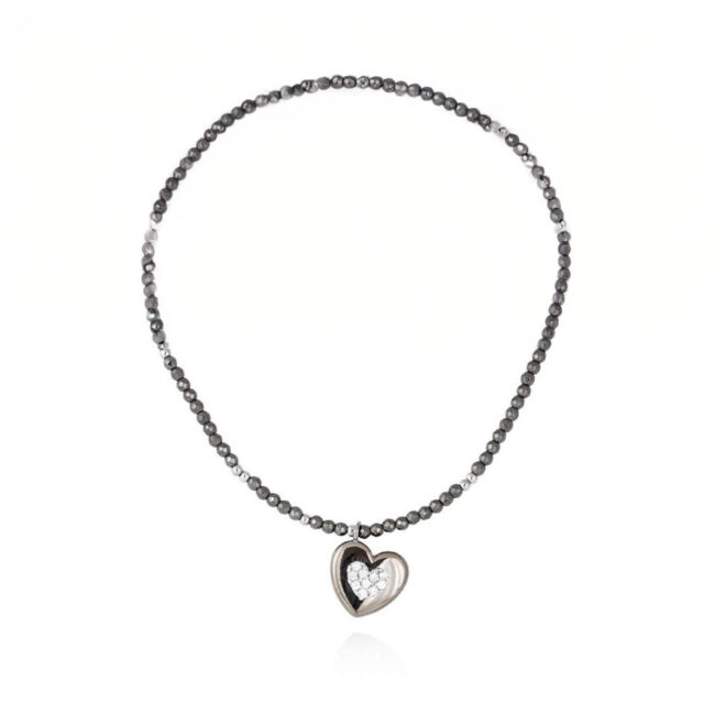 Gargantilla LOVE en plata de Marina García