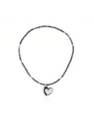 Gargantilla LOVE en plata de Marina García