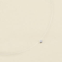 Collar corto Agatha Paris Beloved con circonita y baño de rodio 02620639-136-TU