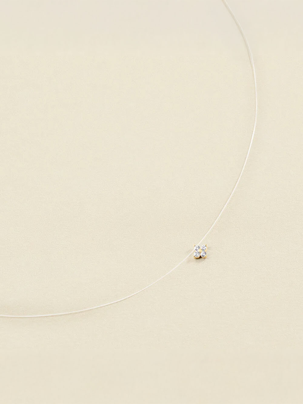 Collar corto Agatha Paris Beloved con circonita y baño de oro 02690221-137-TU