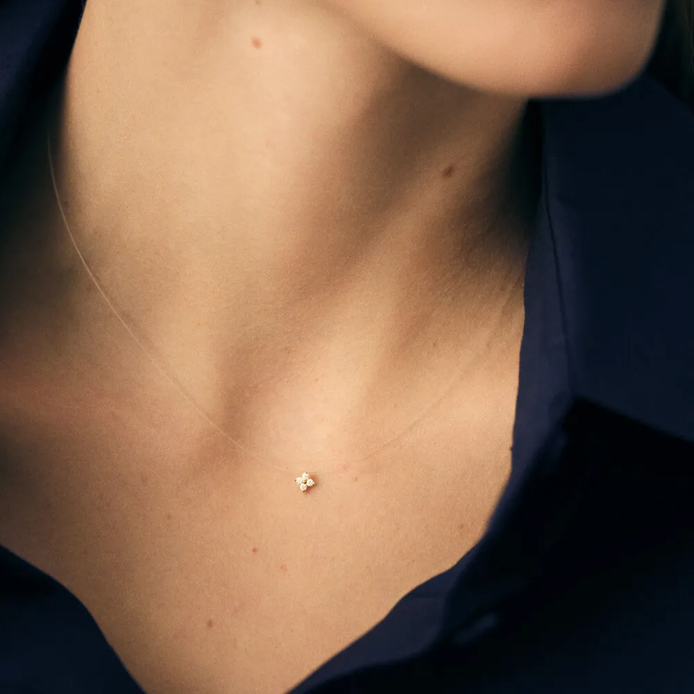 Collar corto Agatha Paris Beloved con circonita y baño de oro 02690221-137-TU