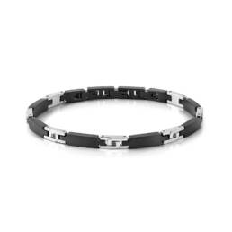 Pulsera Nomination Strong Diamond en PVD Negro con 7 Diamantes Negros 028323/007