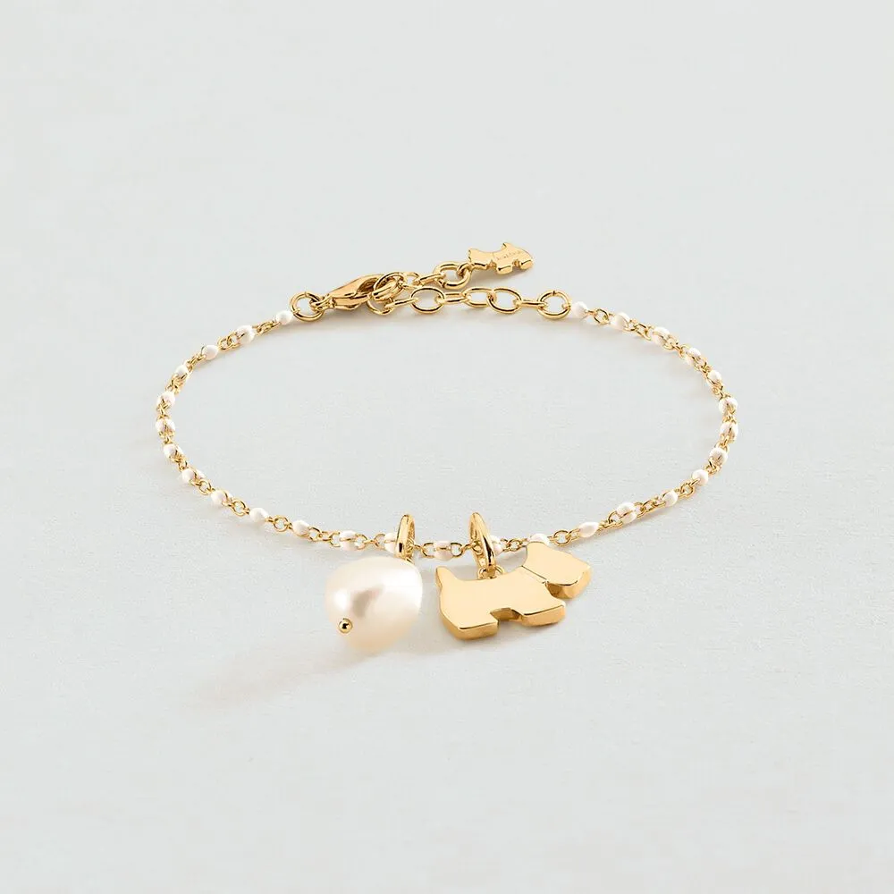 Colgante AGATHA PARIS TALISMANS medalla perro dorado 02880062-157-TU