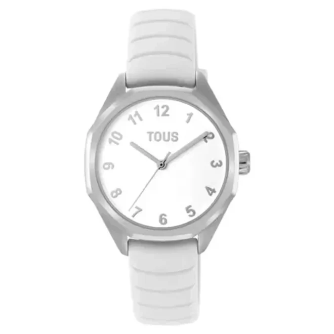 Reloj TOUS analógico blanco de caucho Now KDT 3000142800