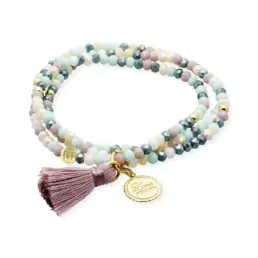Pulsera MARINA GARCÍA ZEN MAMÁ ajustable 51 cm en plata dorada 91171UM