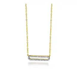 Colgante Le Carré oro 18K con diamantes modelo Hebilla GD147OA00