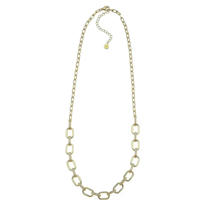 Gargantilla Durán Exquse colección Florencia de plata dorada con circonitas 00510864