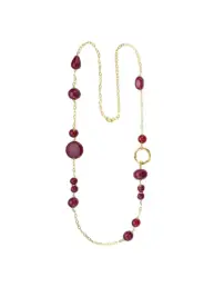 Collar Durán Exquse colección Pompeya de plata dorada con ágatas 00512692