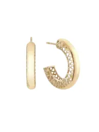 Pendientes Durán Exquse Piazza dorados de plata 00513057