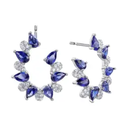 Pendientes Durán Exquse Sposata de plata con circonitas 00513211