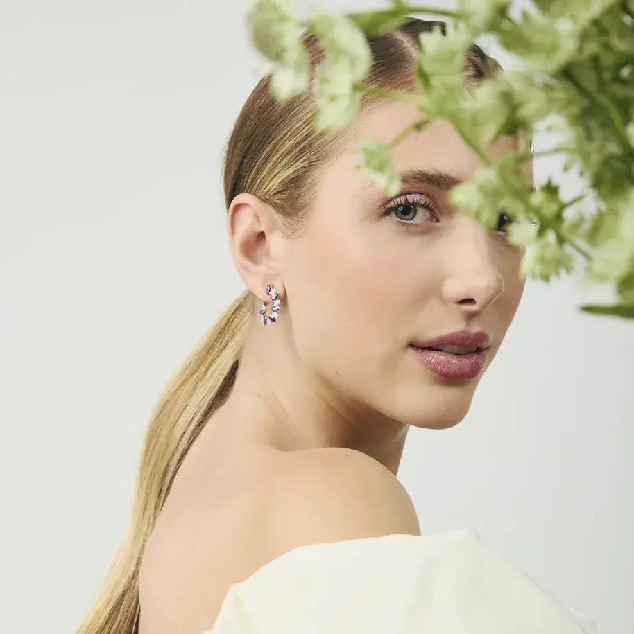 Pendientes Durán Exquse Sposata de plata con circonitas 00513211