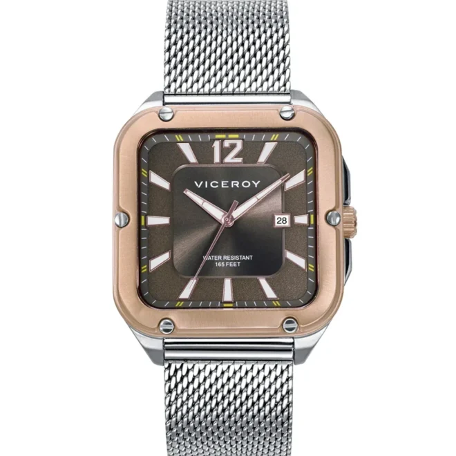 Reloj deportivo para hombre Viceroy Magnum bicolor con malla milanesa 401323-15