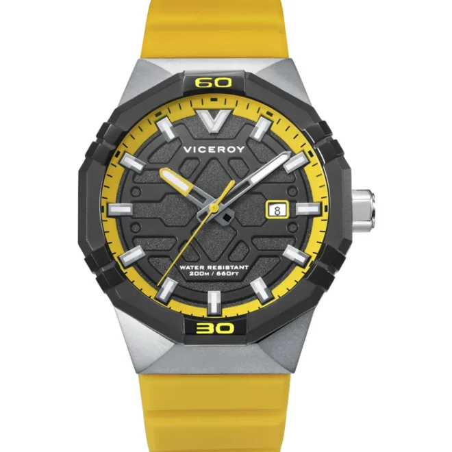 Reloj de hombre Viceroy Neo acero con correa de silicona negra 45015-57