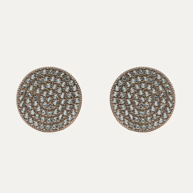 Pendientes Sunfield Áine de plata con circonitas verde mint PE065020/2/55