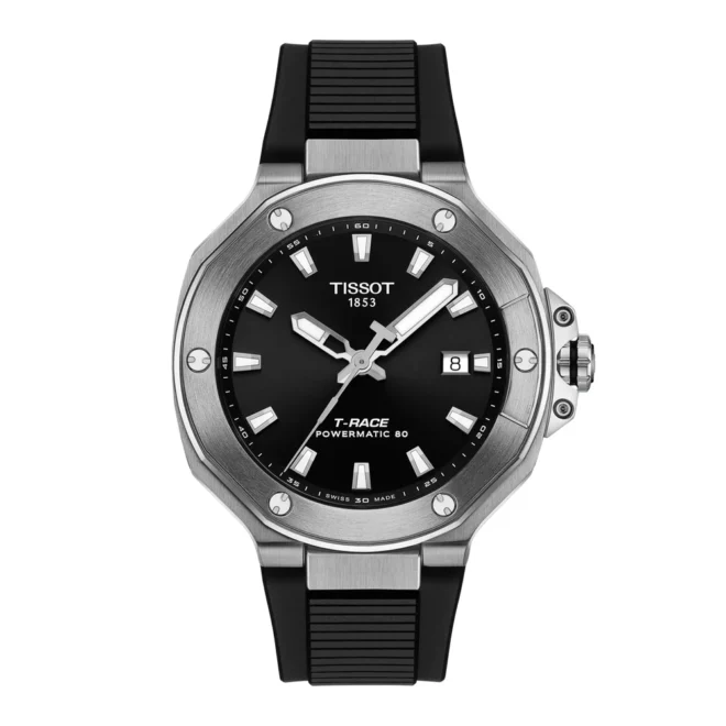 Reloj automático Tissot T-Race 41 mm, inspiración motociclista, Powermatic 80 T1418071705100