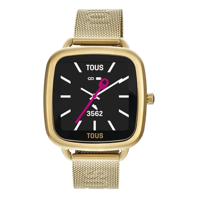 Reloj smartwatch dorado con brazalete de acero TOUS D-Connect 300358083