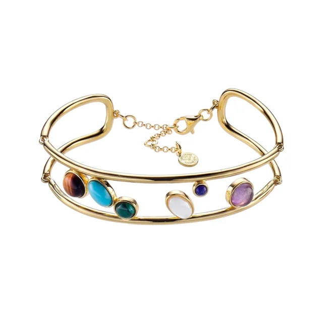 Pulsera de plata dorada Durán Exquse multicolor – Colección Gaudí – 00513426