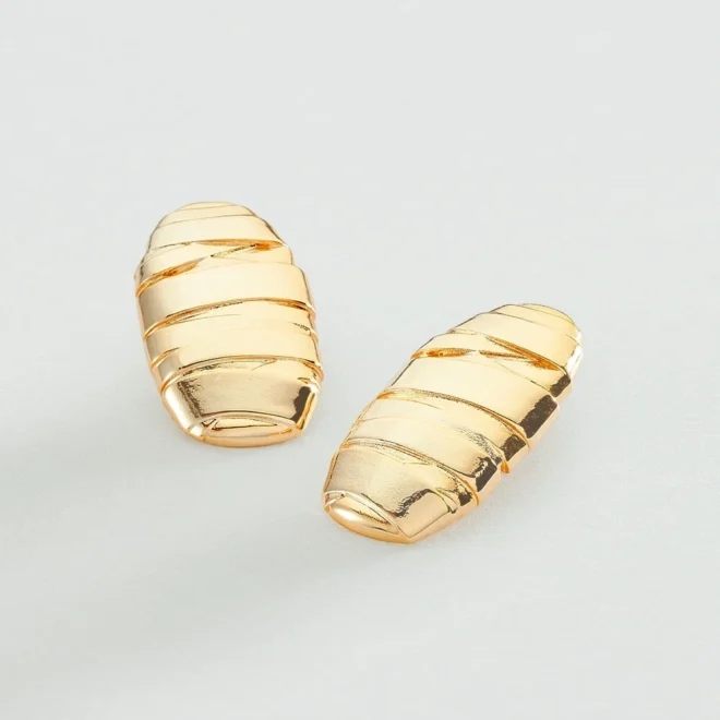 Pendientes largos BE Agatha Paris Dorado colección María Pombo - 02380769-157-TU