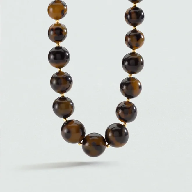 Collar corto Royal Agatha Paris con concha dorado - 02670409-173-TU