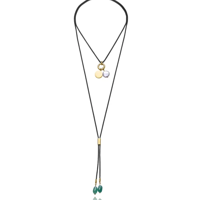 Collar Viceroy IP Negro Piedra Natural 14344C01010