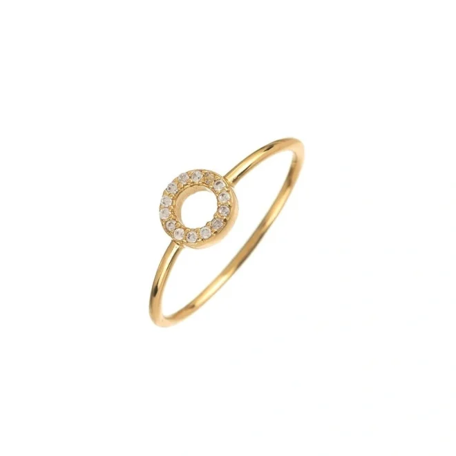 Anillo fino Disco cristal oro de Agatha Paris 02280010-137-PM